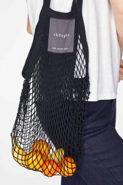 Organic Cotton Shopper Bag in Black