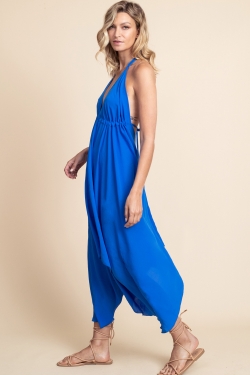 Boho Long Dress in Summer Blue