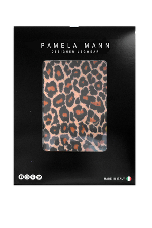 Small Leopard Printed Tights natural