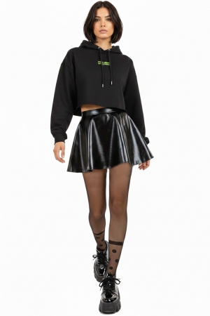 Spot-Mock Sheer Tights in Black