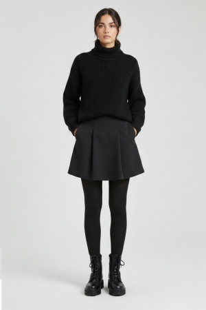 120 Denier 3D Tights in Black