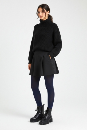 120 Denier 3D Tights in Navy