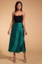 Renzo Midi Skirt Green Leopard