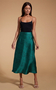 Renzo Midi Skirt Green Leopard