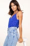 Birdie Cami Top in Royal Blue Star