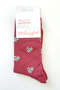 Leopard Heart Bamboo Organic Cotton Socks in Blush Pink