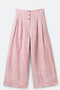 Azalea Yarn-Dye Stripe Natural Hemp Culottes