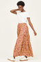 Marlett Organic Cotton Poplin Tiered Skirt