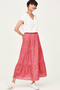 Miriam Ecovero™ Long Skirt in Berry Pink