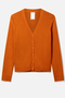 Posie Organic Cotton Cardigan in Harvest Orange