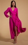 Jagger Maxi Wrap-Dress in Magenta