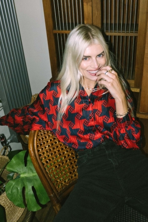 Jude Geometric Pattern Loose Shirt