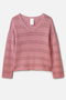 Lillianna Organic Cotton Pointelle Knitted Blouse