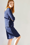 Aggie Organic Cotton Jersey Denim Skirt