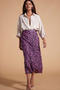 Renzo Skirt in Black Leopard on Pink