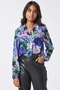 Clem Rose Print Shirt in Purple