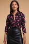 San Diego Shirt in Abstract Pink Dot on Black
