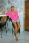 Harper Cardigan In Bubblegum Pink