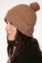 Potto Wool Organic Cotton Blend Beanie in Camel