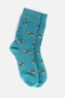 Bee Bamboo Organic Cotton Socks in Peacock Green