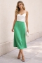 Regent Satin Ecovero™ Viscose Midi Skirt