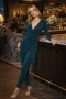 Zion Jumpsuit in Turquoise Sparkle