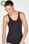 Leah GOTS Organic Cotton Cami in Black