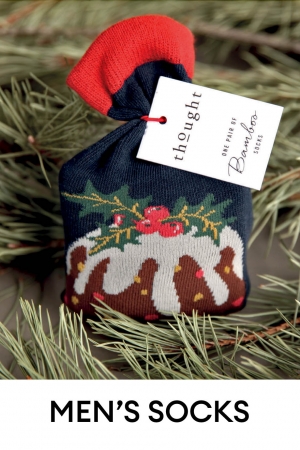 MENS Pudding Bamboo Organic Cotton Socks in a Bag