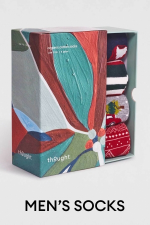 MENS Christmas Joseph Organic Cotton Socks in a Box