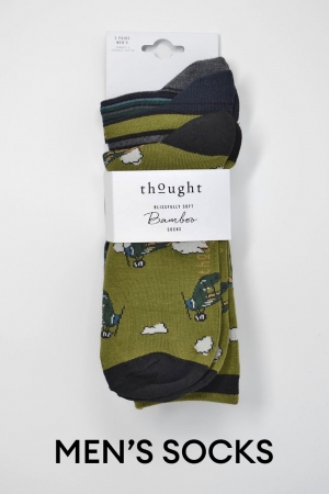 MENS Nigel Bamboo Organic Cotton 3 Socks Pack