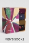 MENS Space Organic Cotton 4 Socks in a Box