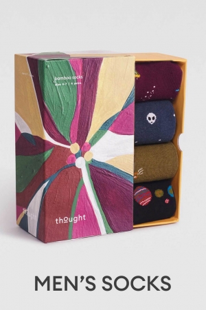MENS Space Organic Cotton 4 Socks in a Box