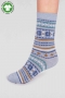Waverly GOTS Organic Cotton Socks in Foam Blue