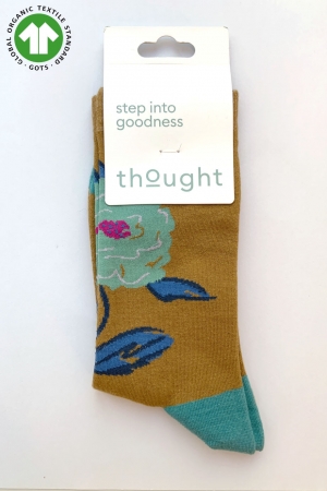 Rossa GOTS Organic Cotton Socks in Straw Yellow