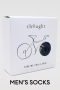 MENS Alfred Slate Blue Bike Bamboo Organic Cotton Socks in a Box