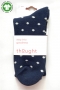 Amara GOTS Organic Cotton Thick Walker Socks in Navy