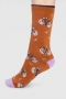 Josie Bike Bamboo Organic Cotton Socks in Harvest Orange