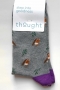Eden Bird Bamboo Organic Cotton Socks in Grey Marle