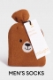 MENS Tanner Bamboo Teddy Socks in Gift Bag