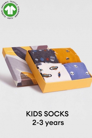 KIDS Space 4 GOTS Organic Cotton Socks Box