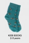 KIDS Bee Bamboo Organic Cotton Socks in Peacock Green