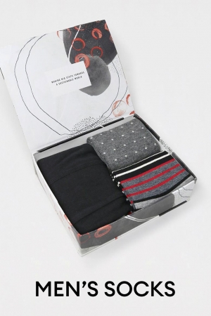 MENS Bamboo GOTS Organic Cotton Boxers & 2 Pairs Bamboo Socks Gift Box