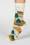Evetta Landscape Organic Cotton Socks in Cream