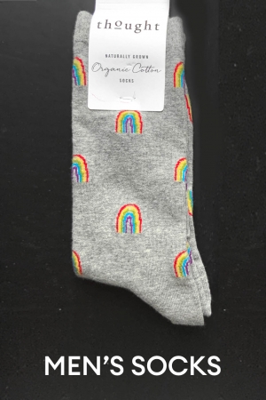 MENS Rainbow GOTS Organic Cotton Socks