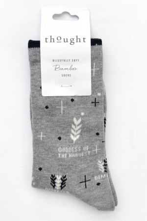 Goodness of Harvest Bamboo Socks in Mid Grey Marle