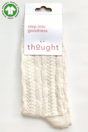 Rebecca GOTS Organic Cotton Socks in Stone White