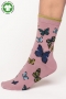 Butterfly GOTS Organic Cotton Socks in Blush Pink