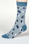 Raindrop Bamboo Socks in River Blue