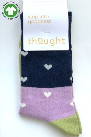 Nova Heart GOTS Organic Cotton Socks in Navy