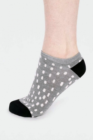 Serena Bamboo Organic Cotton Socks in Marle Grey
